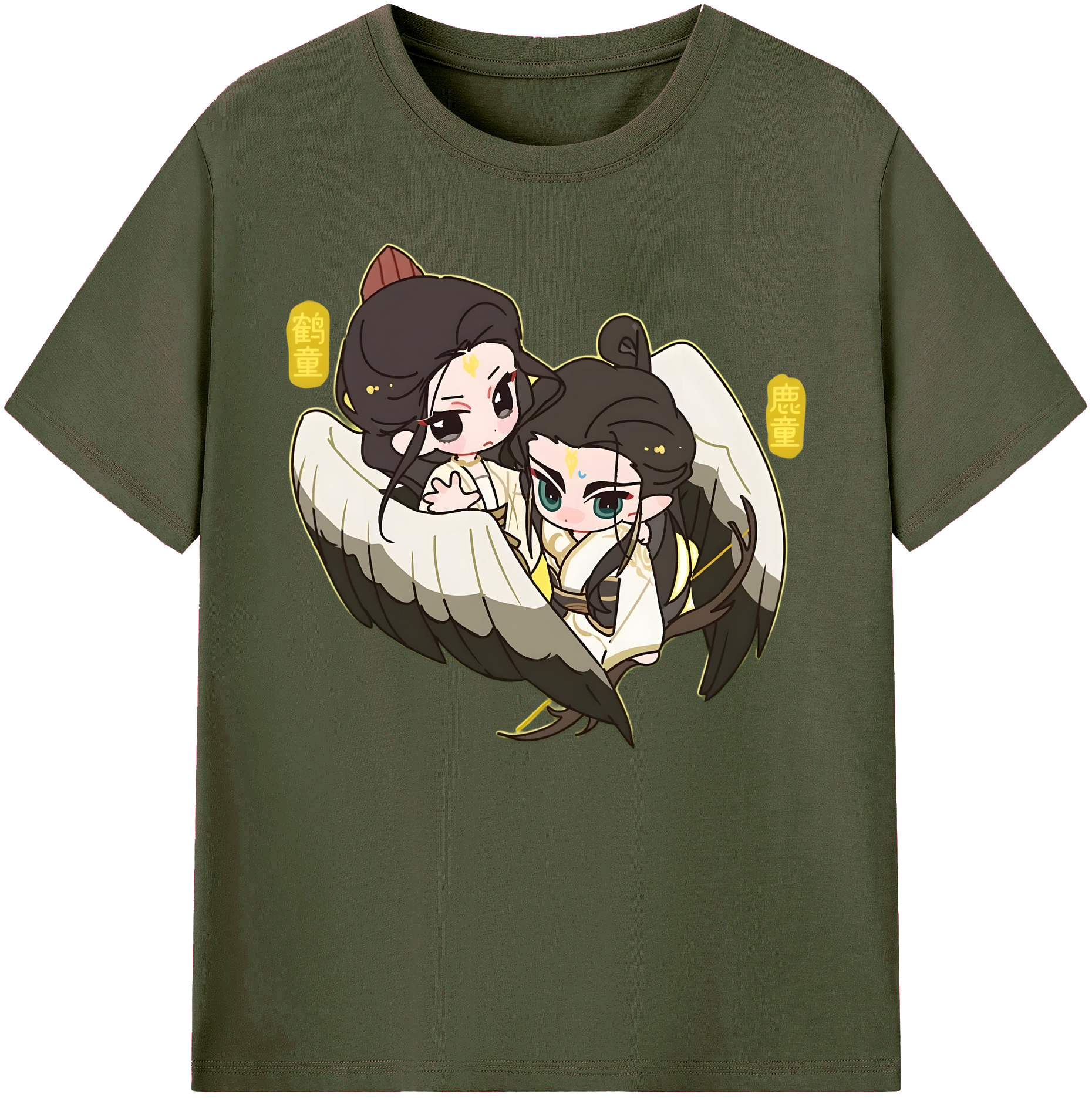 （画像用） Ne Zha 2 ナタ 魔童の大暴れ 綿100％ メンズ半袖Tシャツ｜肌触りやわらか＆通気性